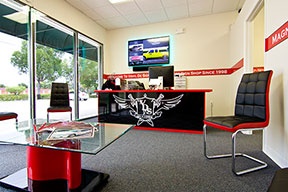 inside of the #1 print & sign shop in west palm beach, fl and south florida.