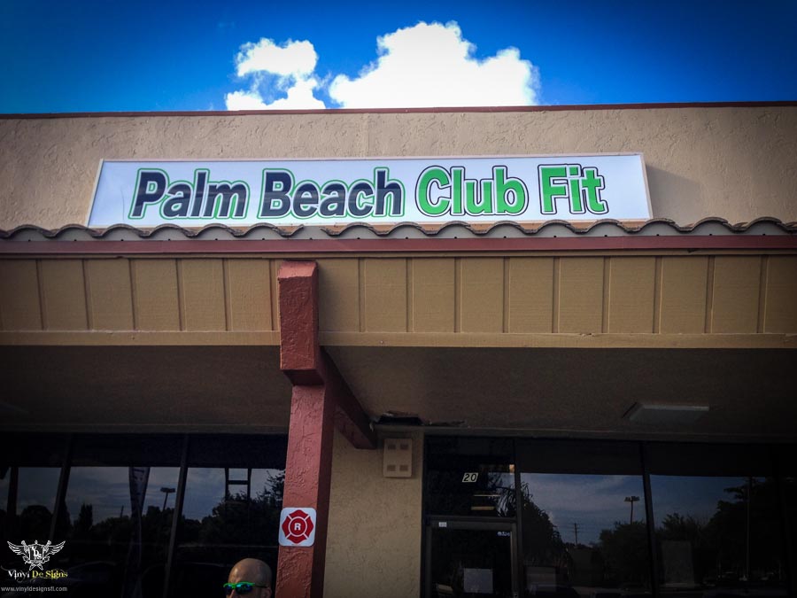 Palm Beach Club Fit Sign Installation (2 of 4)