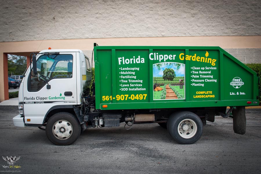 Florida Clipper Garnening Vehicle Graphics (1 of 3)